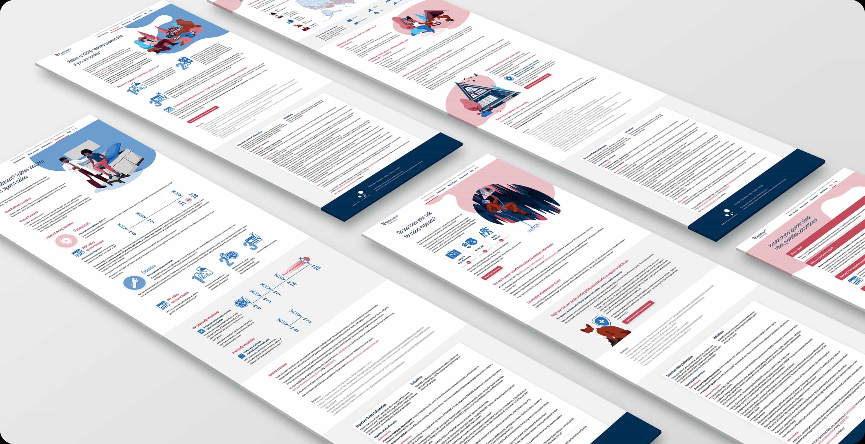 Rabavert campaign image of Rabavert website pages